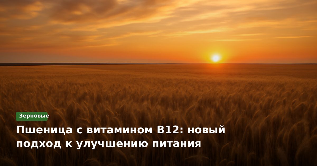 Пшеница с витамином В12: новый подход к улучшению питания