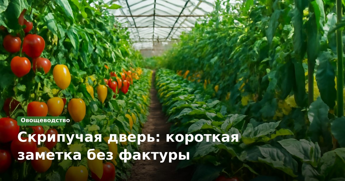 Скрипучая дверь: короткая заметка без фактуры