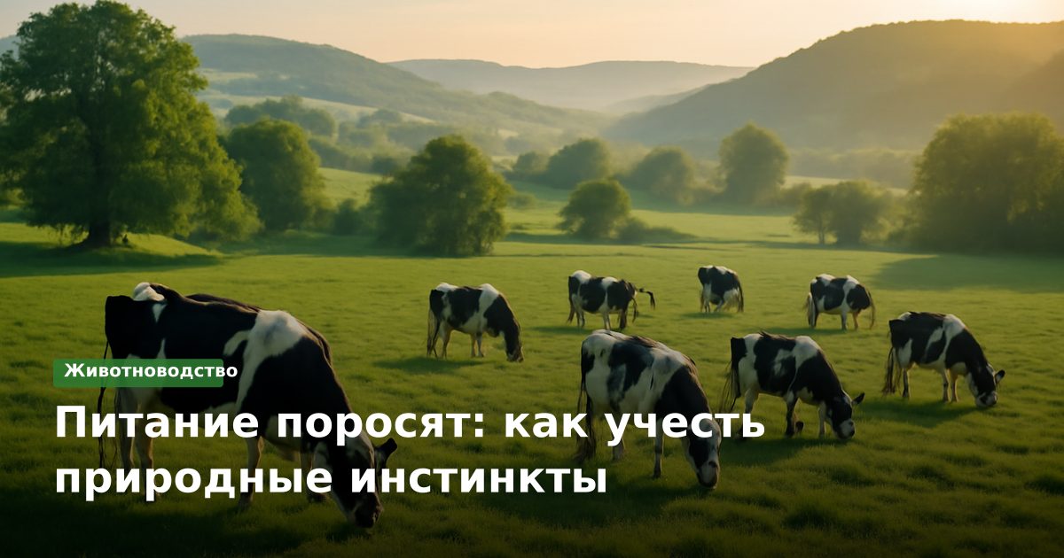 Питание поросят: как учесть природные инстинкты