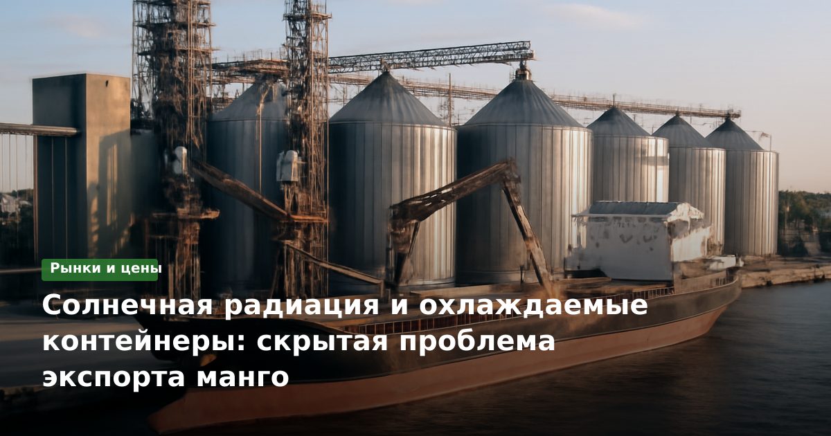 Солнечная радиация и охлаждаемые контейнеры: скрытая проблема экспорта манго