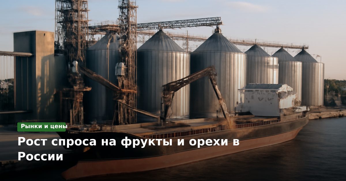 Рост спроса на фрукты и орехи в России