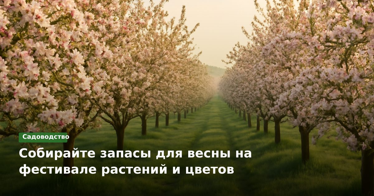 Собирайте запасы для весны на фестивале растений и цветов