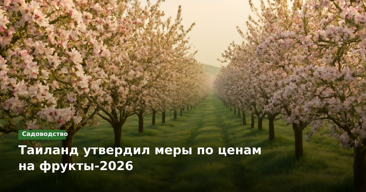 Таиланд утвердил меры по ценам на фрукты-2026