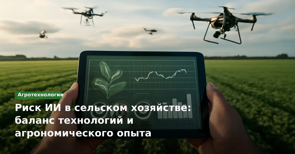 Риск ИИ в сельском хозяйстве: баланс технологий и агрономического опыта