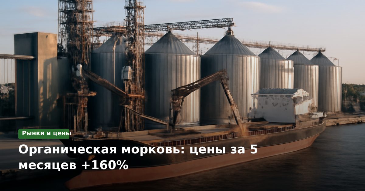Органическая морковь: цены за 5 месяцев +160%
