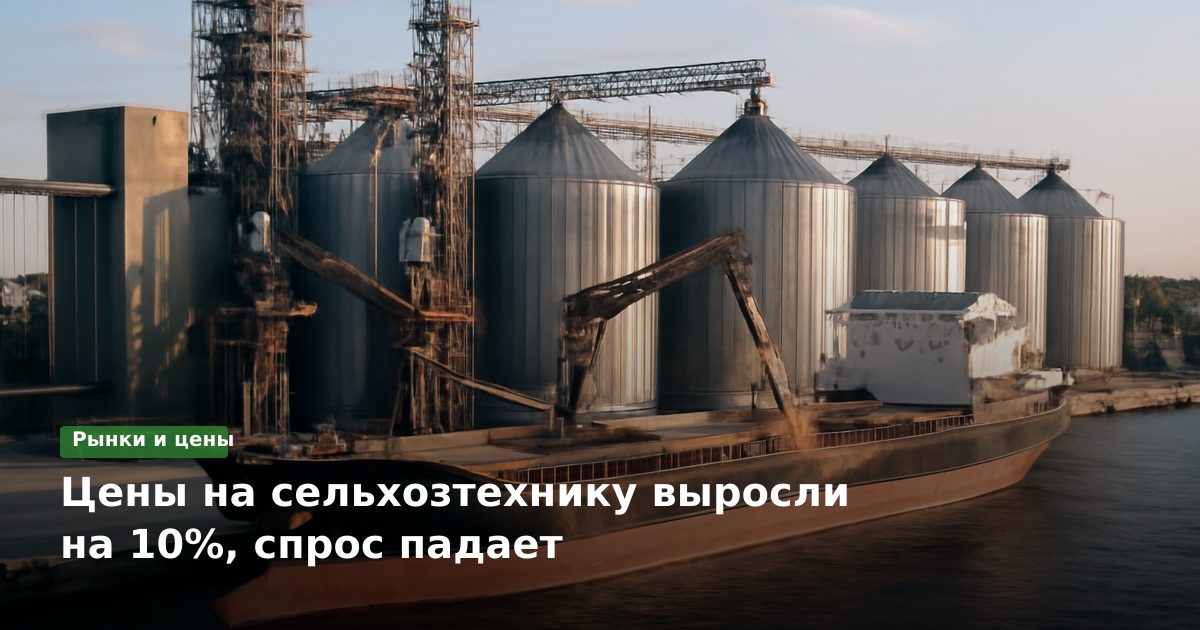 Цены на сельхозтехнику выросли на 10%, спрос падает