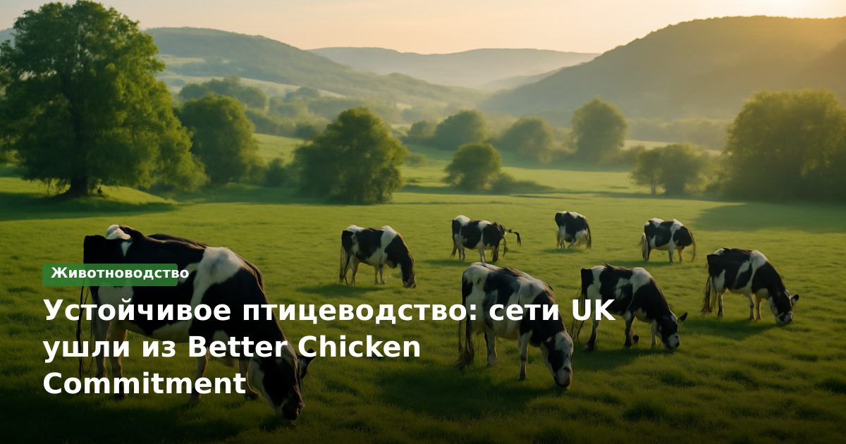 Устойчивое птицеводство: сети UK ушли из Better Chicken Commitment