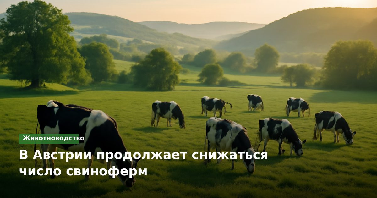 В Австрии продолжает снижаться число свиноферм