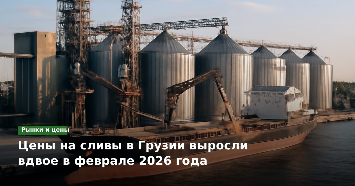 Цены на сливы в Грузии выросли вдвое в феврале 2026 года