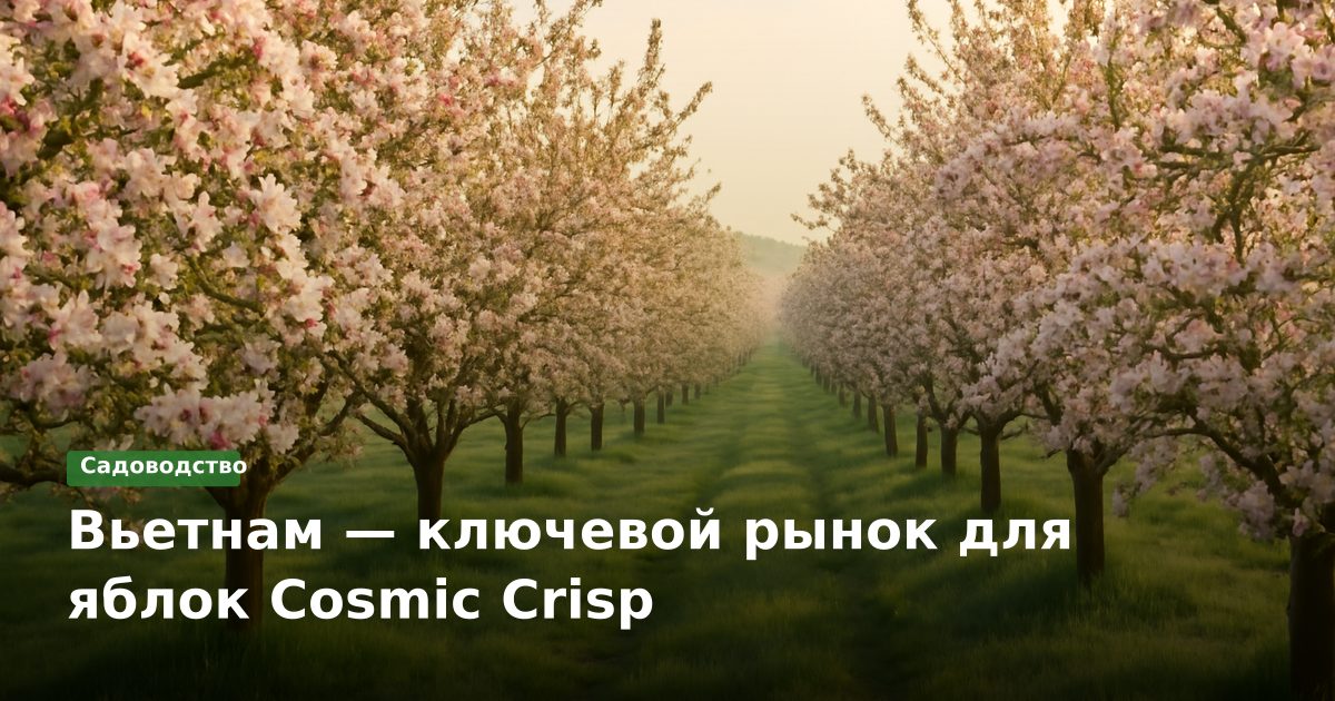 Вьетнам — ключевой рынок для яблок Cosmic Crisp