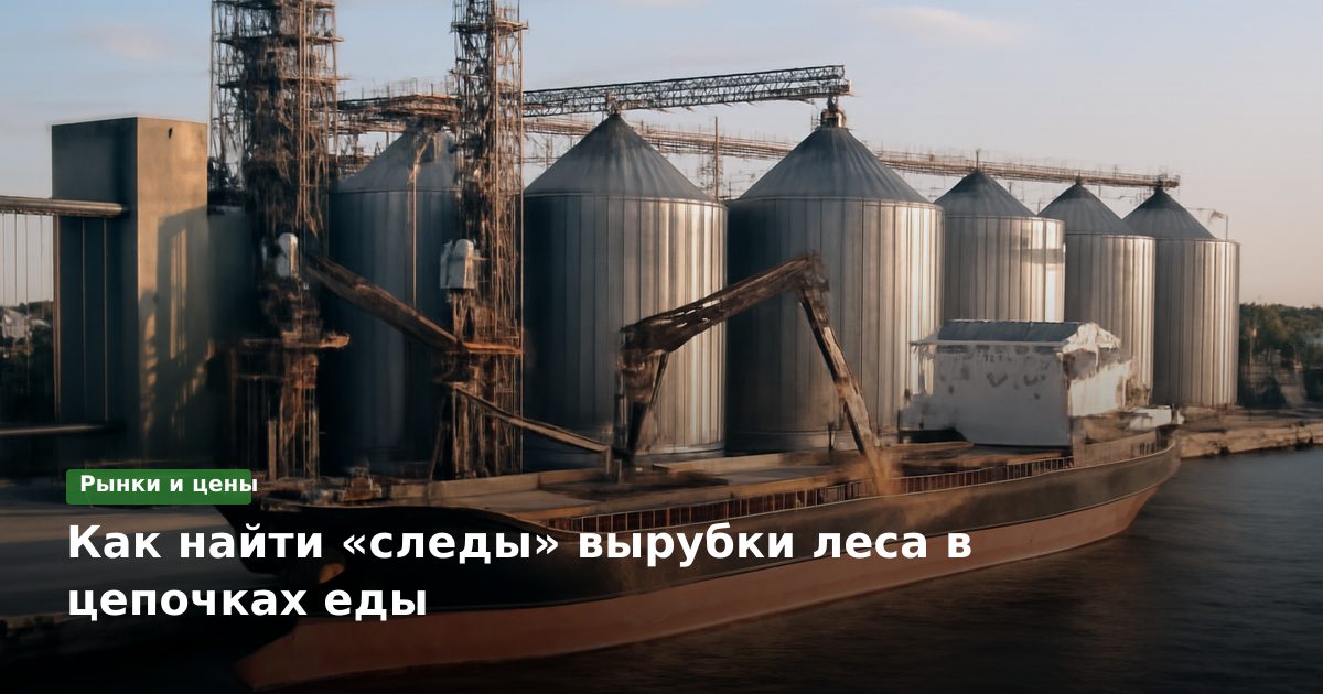 Как найти «следы» вырубки леса в цепочках еды