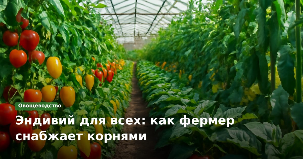 Эндивий для всех: как фермер снабжает корнями