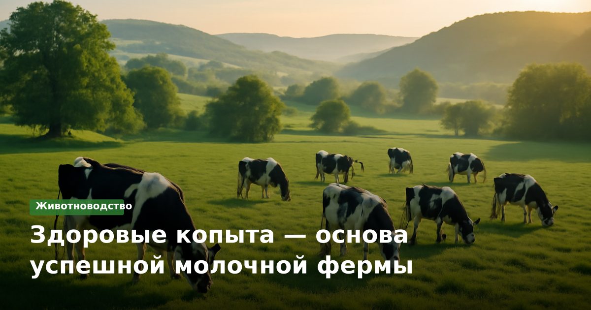 Здоровые копыта — основа успешной молочной фермы