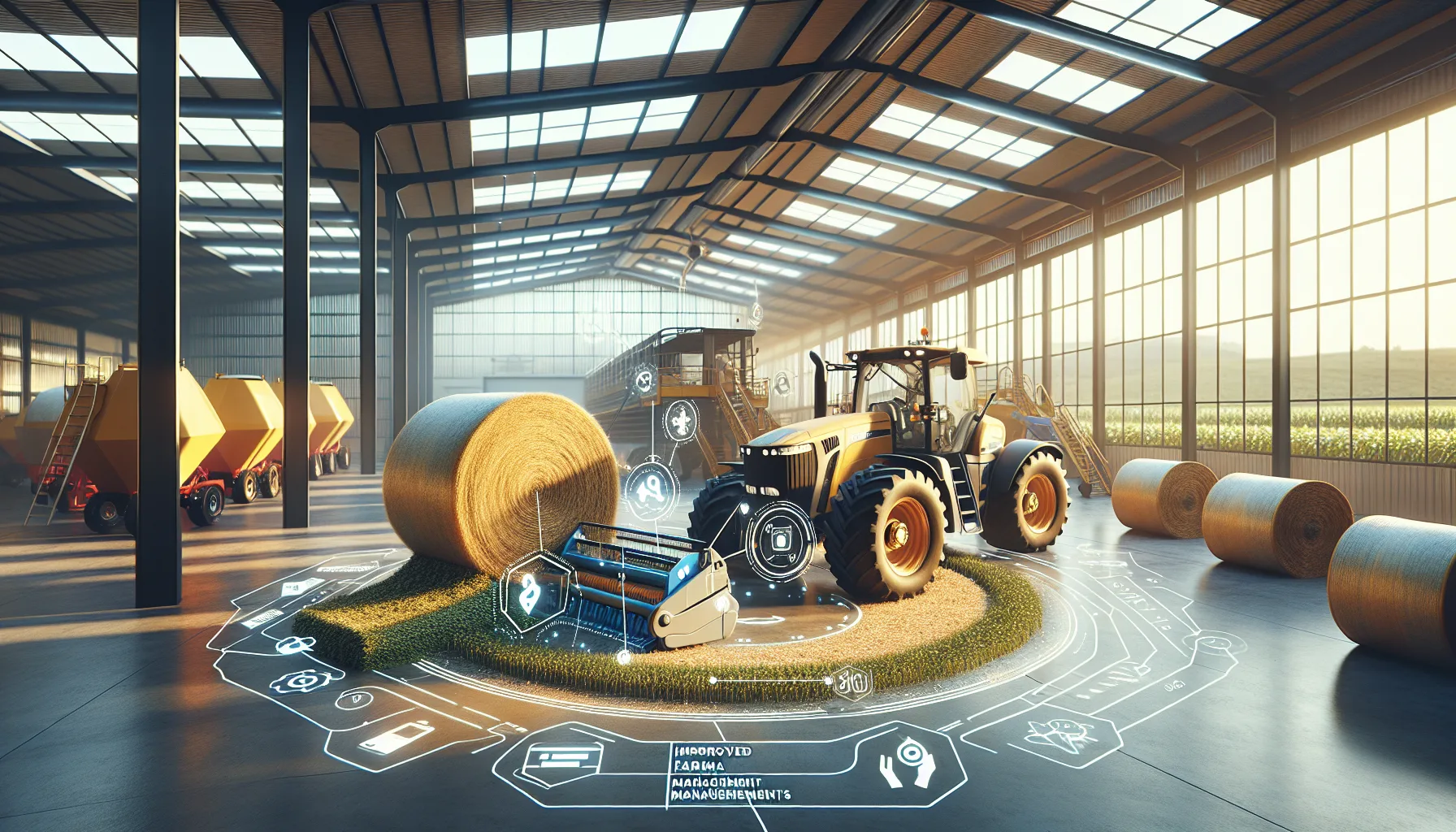 Система управления трактором и прессом улучшает качество тюков