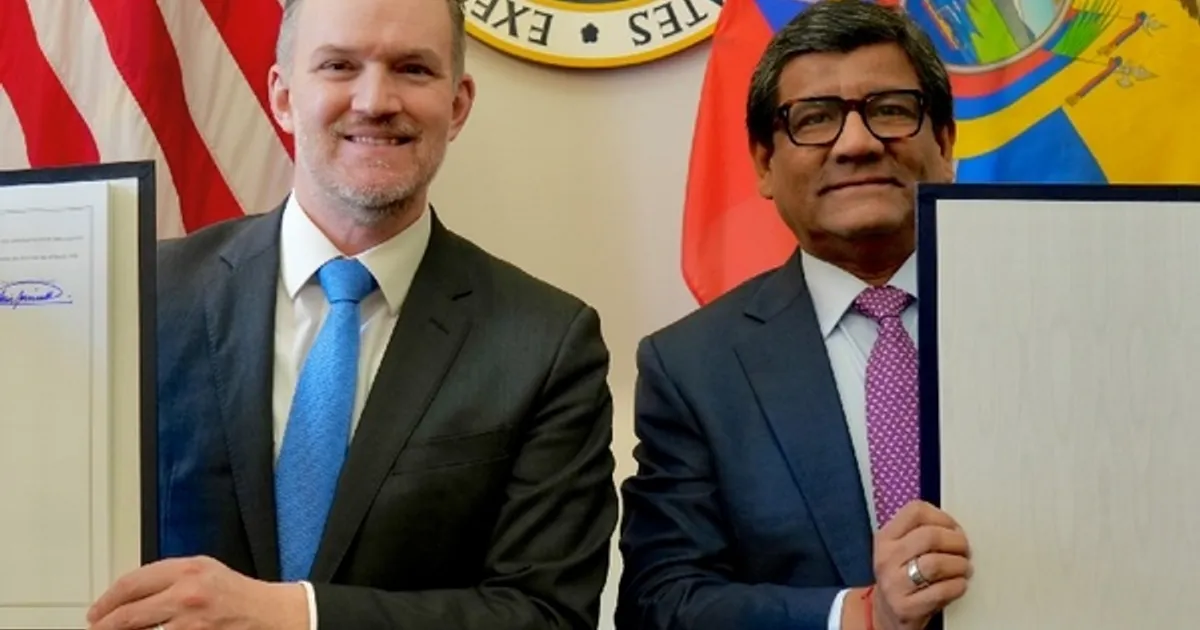 США и Эквадор подписали соглашение о взаимной торговле