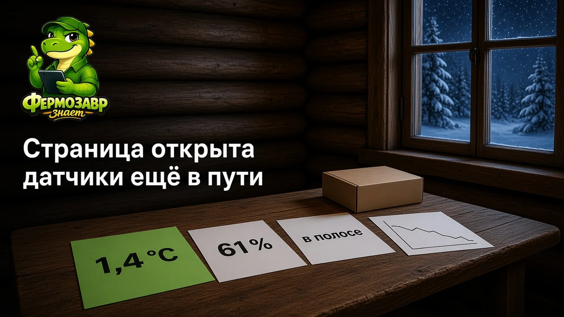 Страница уже открывается, датчики ещё в пути
